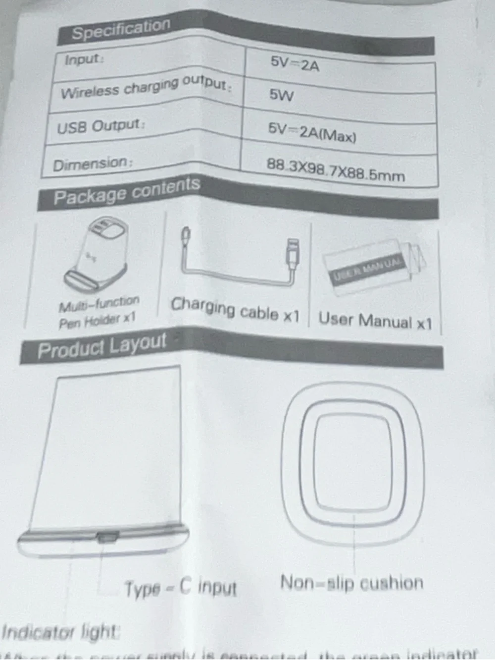 Dell Intel Technologies: Wireless Charger w/ 2 USB Plugs & Pen Holder